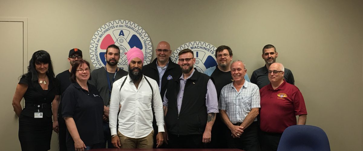 Singh meets with Quebec Machinists Council