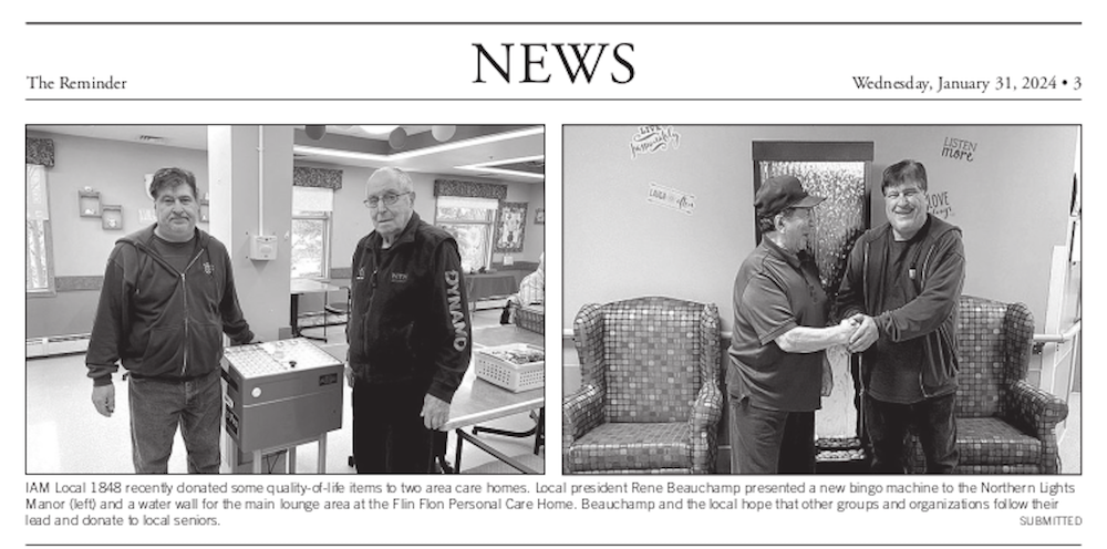 Local Lodge 1848 in Flin Flon, MB – continuing Service to the Community #IAMAW