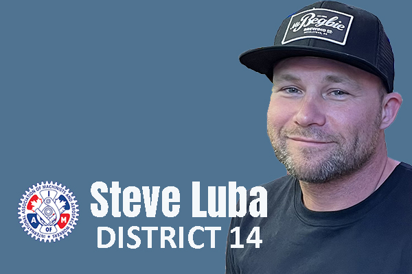 IAM District 14 welcomes Steve Luba as new Business Representative