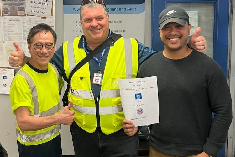 Record gains for Local 2413 members working at Menzies Cargo