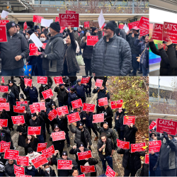 OVER 200 SCREENERS RALLY AT YVR FOR RESPECT AND FAIR CONTRACTS