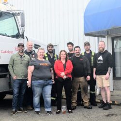 Local 1857 Members Host CLC President Bea Bruske