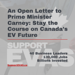 IAM Canada Supports the “Stay the Course” Campaign for Electric Vehicle Standards