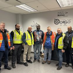 IAM Leaders Meet Air Canada Members at Pearson