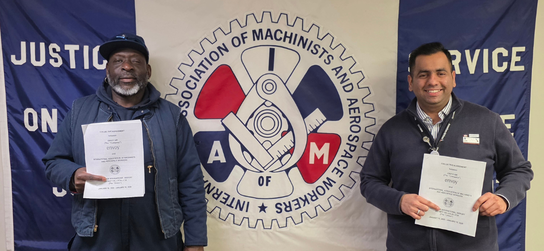 Les membres d’Envoy Air à Calgary ratifient leur première convention collective avec l’IAM