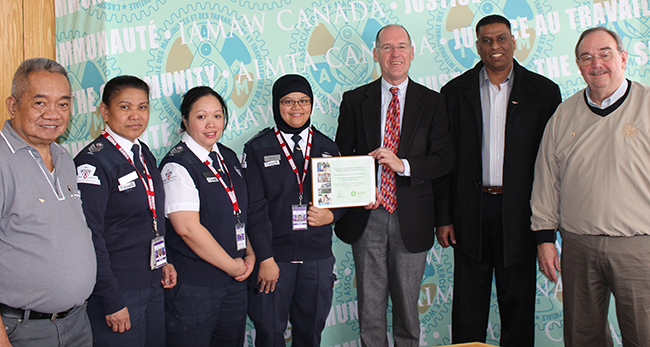 OXFAM Honours IAM for Philippines Relief Contribution!